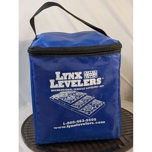Lynx Levelers Recreational Vehicle Leveling Kit Blue Carry Bag RV Camping